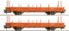 67134 Roco Set of 2 flat cars
